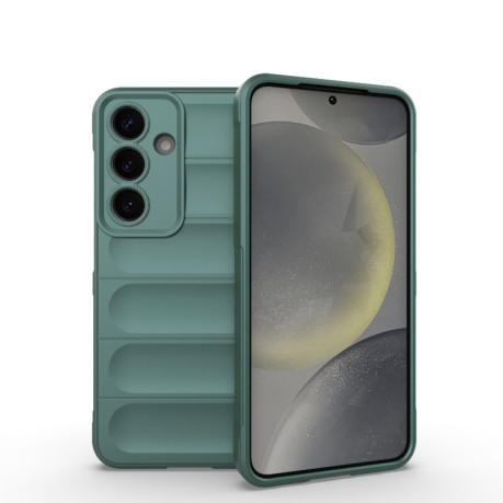 Силіконовий чохол Magic Flannel для Samsung Galaxy S25 5G - зелений