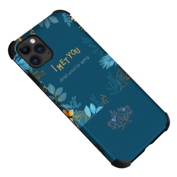 Протиударний чохол Flowers Series для iPhone 12/12 Pro - синій