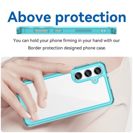 Протиударний чохол Colorful Acrylic Series на Samsung Galaxy S24 5G - синій