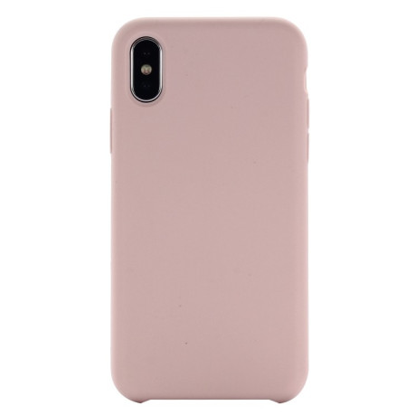 Противоударный чехол Liquid Silicone для iPhone XR - розовый