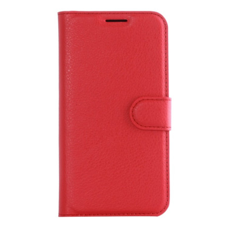 Чехол-книжка Litchi Texture на Samsung Galaxy S7 - красный