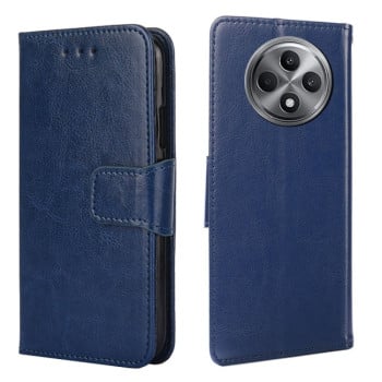 Чехол-книжка Crystal Texture для OPPO Reno12 F/12 FS 5G - синий