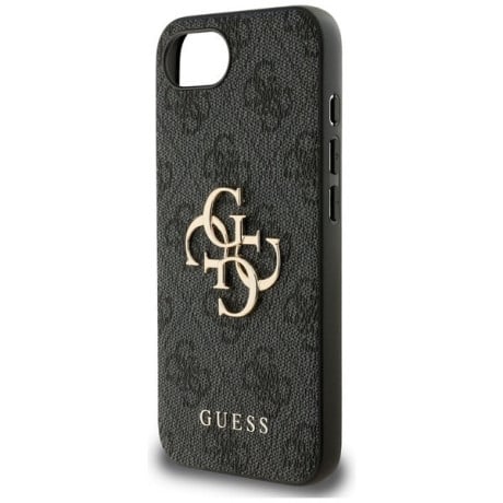 Оригинальный чехол Guess Big Metal Logo для iPhone 16e - Gray