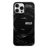 Чехол Electroplated Silver Series PC для  iPhone 16 Pro - Creative Text A