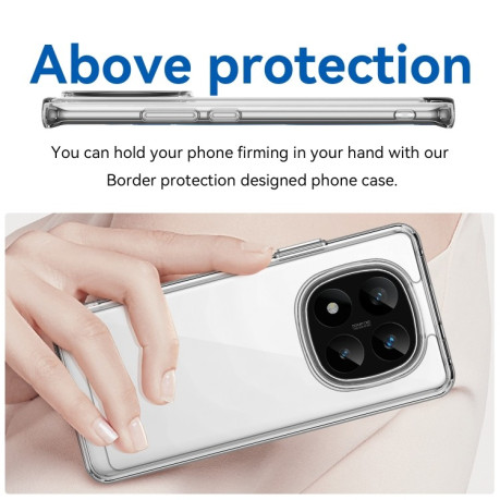 Противоударный чехол Colorful Acrylic Series для Xiaomi Redmi Note 14 Pro+ 5G - прозрачный