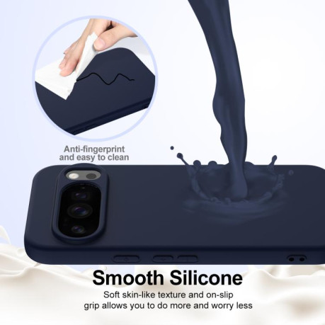Силиконовый чехол Shockproof Silicone Magsafe для Google Pixel 10 Pro XL - синий