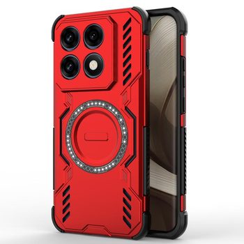 Протиударний чохол Butterfly Armor з MagSafe на Motorola Edge 70 Pro 5G Global — червоний