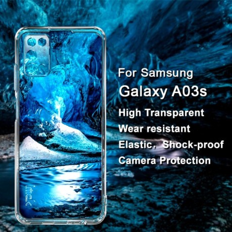Противоударный чехол IMAK UX-5 Series на Samsung Galaxy A03s - прозрачный