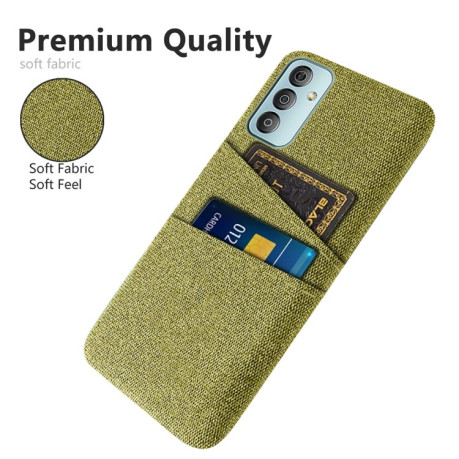 Протиударний чохол Cloth Texture with Dual Card Slots Samsung Galaxy M23 5G - жовтий