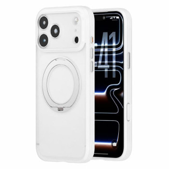 Протиударний магнітний чохол Escase з тримачем на iPhone 18 Pro Max — білий