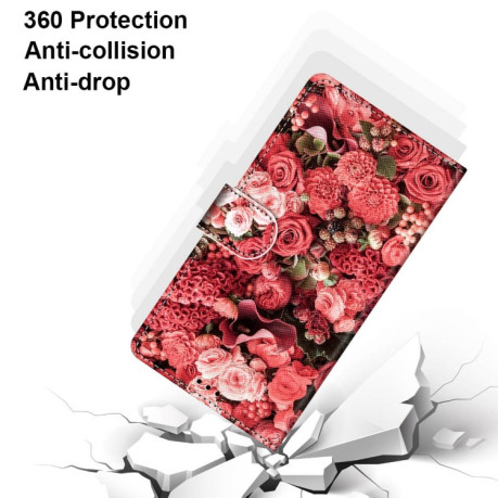 Чохол-книжка Coloured Drawing Cross Samsung Galaxy A03 Core - Pink Rose Garden
