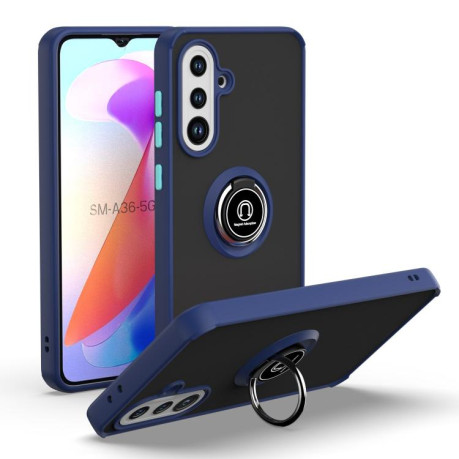 Противоударный чехол Q Shadow 1 Series для Samsung Galaxy A36 5G - синий