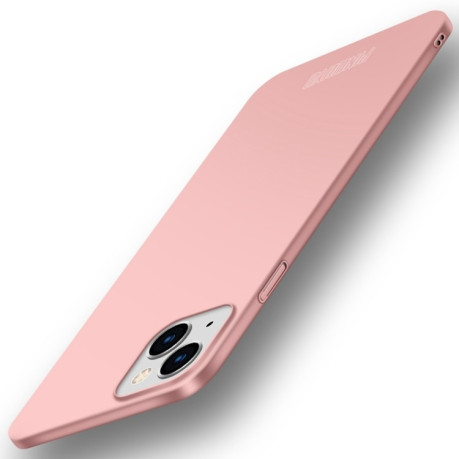 Ультратонкий чохол PINWUYO Micro-Frosted PC Ultra-thin Hard на iPhone 15 Plus - рожеве золото