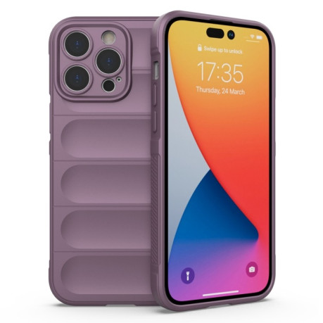 Силиконовый чехол Magic Flannel для iPhone 14 Pro Max - фиолетовый