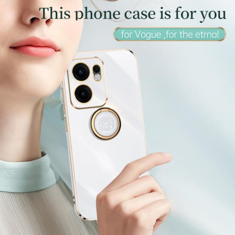 Чохол протиударний XINLI Straight Edge with Ring Holder для OPPO Reno13 F 5G Global - червоний