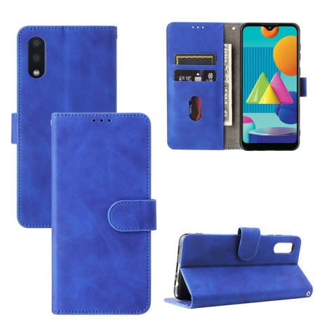 Чехол-книжка Solid Color Skin Feel на Samsung Galaxy A02 / M02 - синий