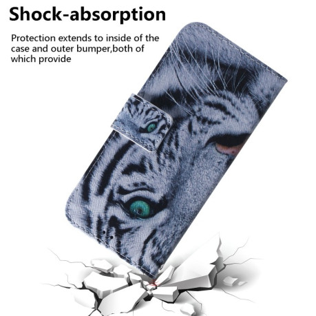 Чехол-книжка Coloured Drawing для iPhone 16e - Tiger