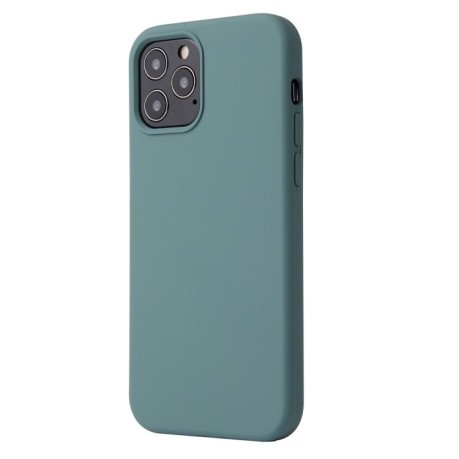 Силіконовий чохол Solid Color Liquid для iPhone 12/12 Pro - темно-зелений