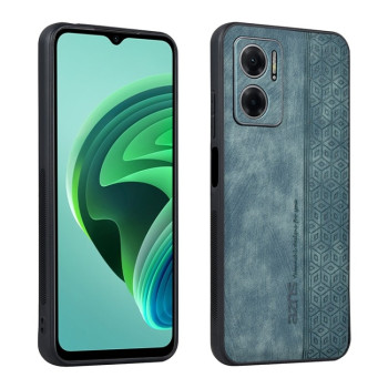 Чехол AZNS с 3D-тиснением и мягким покрытием Skin Feel на Xiaomi Redmi Note 11E/Redme 10 5G - зеленый