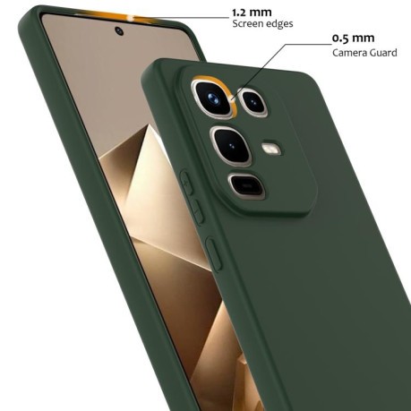 Силиконовый чехол Shockproof Silicone Magsafe для Infinix Note 50 4G / 50 Pro 4G - зеленый
