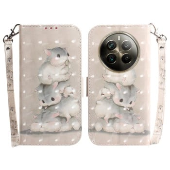 Чохол-книжка 3D Colored Horizontal для Realme 12 Pro / 12 Pro+ - Squirrels