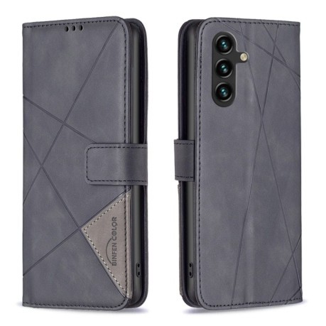 Чехол-книжка Rhombus Texture для Samsung Galaxy A35 - черный