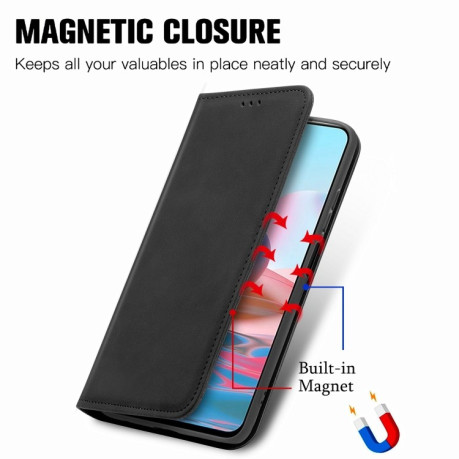 Чохол-книжка Retro Skin Feel Business Magnetic на Xiaomi Redmi Note 10/10s/Poco M5s- чорний
