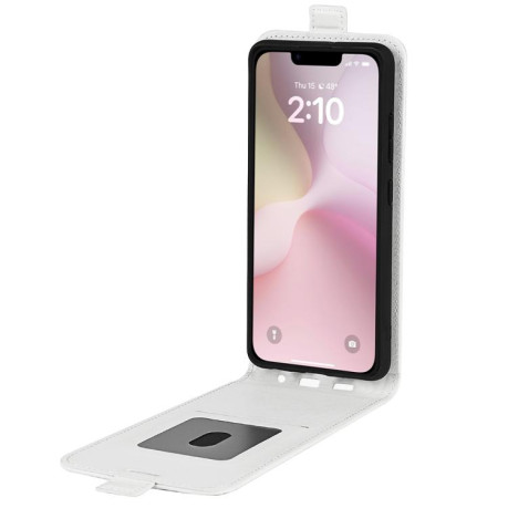 Чехол R64 Texture Single Vertical Flip Leather для iPhone 16e - белый