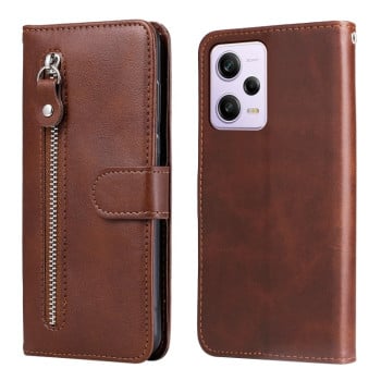 Чохол-книжка Fashion Calf Texture для Xiaomi Redmi Note 12 Pro 5G/Poco X5 Pro - коричневий