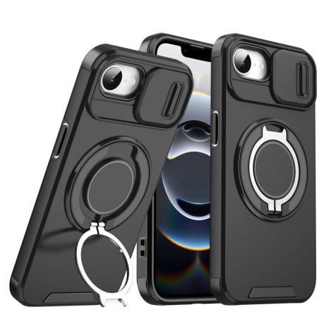 Протиударний чохол Sliding Camshield Ring Holder для iPhone 16e - чорний