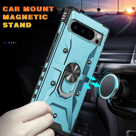 Протиударний чохол HMC 360 Degree Rotating Holder на Google Pixel 8 Pro - блакитний