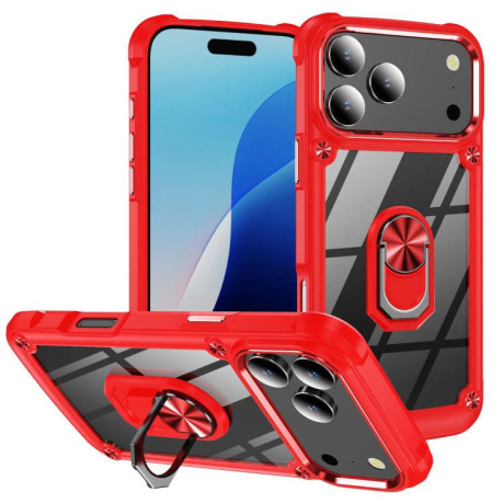 Протиударний чохол Acrylic Ring Holder на iPhone 17 Pro Max - червоний