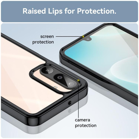 Противоударный чохол Colorful Acrylic Series для Samsung Galaxy M16 5G - черный