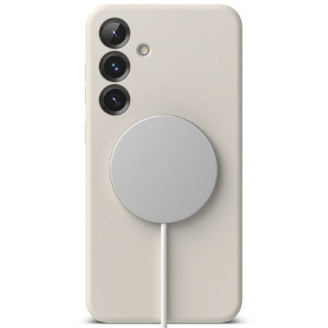 Оригінальний чохол Ringke Silicone MagSafe для Samsung Galaxy S25+ - Beige