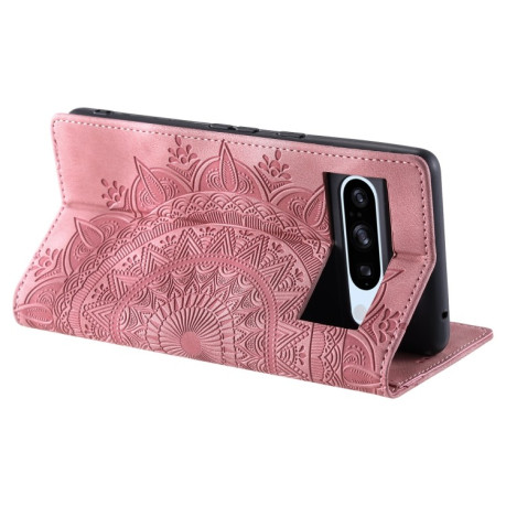 Чехол-книжка Totem Embossed Magnetic Leather для Google Pixel 8 Pro - розовое золото