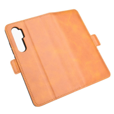 Чехол-книжка Dual-side Magnetic Buckle для Xiaomi Mi Note 10 Lite - желтый