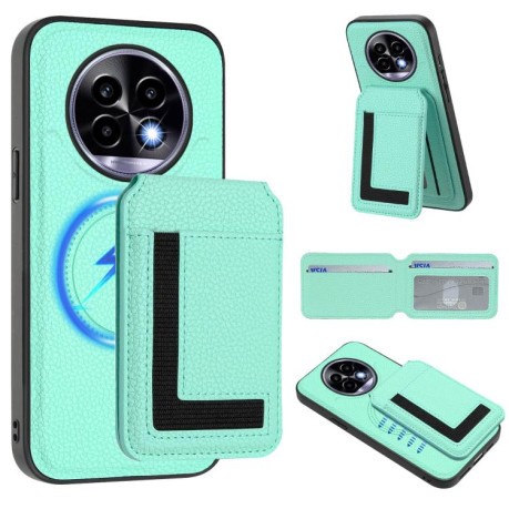 Чохол CX01 Detachable Magsafe Magnetic Card Bag для Realme 13 Pro / 13 Pro+ - зелений