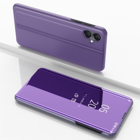 Чехол книжка Clear View на Samsung Galaxy A06 - фиолетовый
