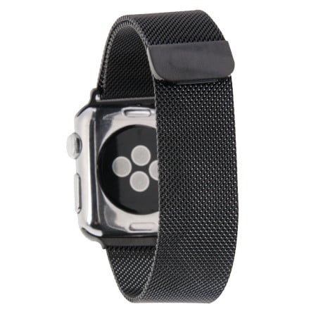 Браслет із нержавіючої сталі Milanese Loop Magnetic для Apple Watch 42/44mm - чорний