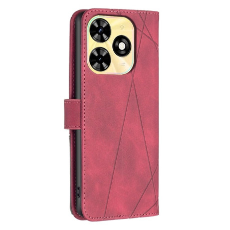 Чехол-книжка Rhombus Texture для Infinix Smart 8 - красный
