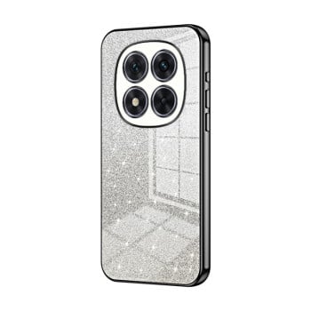 Ударозахисний чохол Gradient Glitter Powder Electroplated на Xiaomi Redmi Note 14 Pro 5G/Poco X7 - чорний