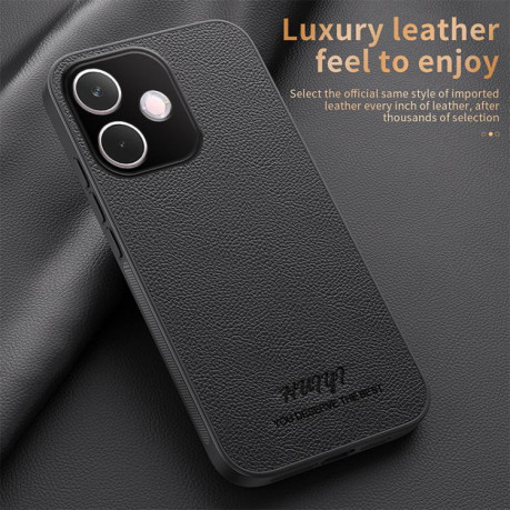 Чехол HUIYI Leather Magnetic для OPPO A5 Pro 5G - білий