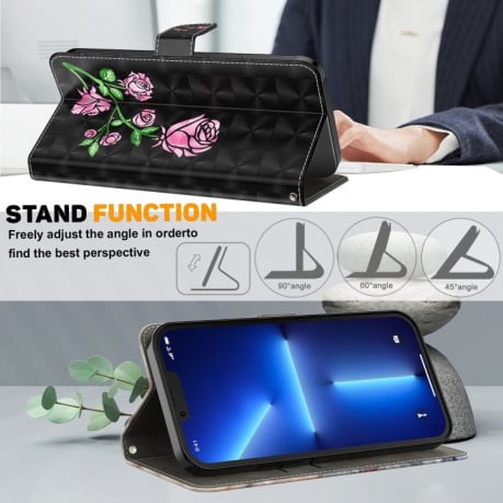 Чохол-книжка 3D Painting для Samsung Galaxy A16 5G - Rose