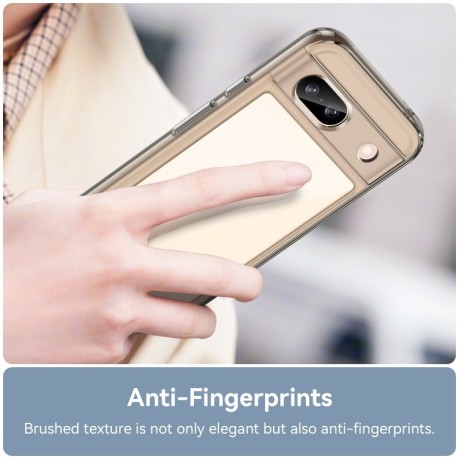 Протиударний чохол Colorful Acrylic Series для Google Pixel 8a - прозоро-сірий