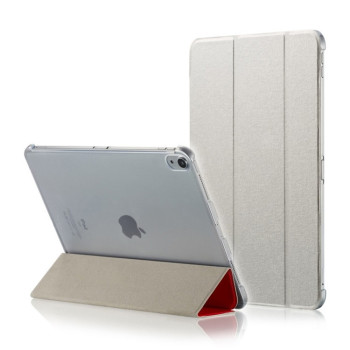 Чехол-книжка Silk Texture Three-folding для iPad Pro 12.9 (2018) - серый