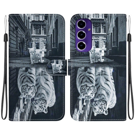 Чехол-книжка Colored Drawing Series на Samsung Galaxy S24 FE 5G - разноцветный