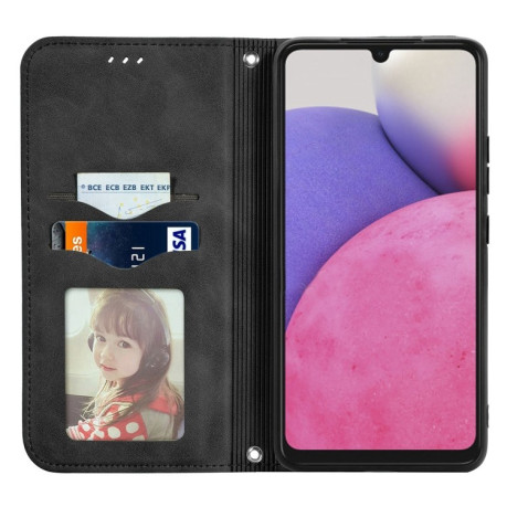 Чехол-книжка Retro Skin Feel Business Magnetic на Samsung Galaxy A33 5G - черный