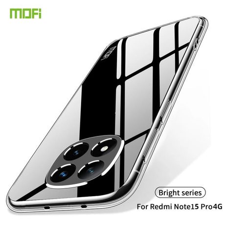 Силіконовий ультратонкий чохол MOFI Ming Series для Redmi Note 15 Pro 4G — прозорий