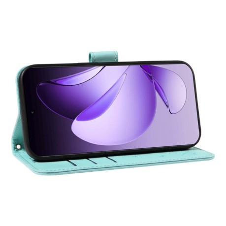 Чохол-книжка Dandelion Embossed Pattern Flip Leather для OPPO Reno13 Pro Global - зелений