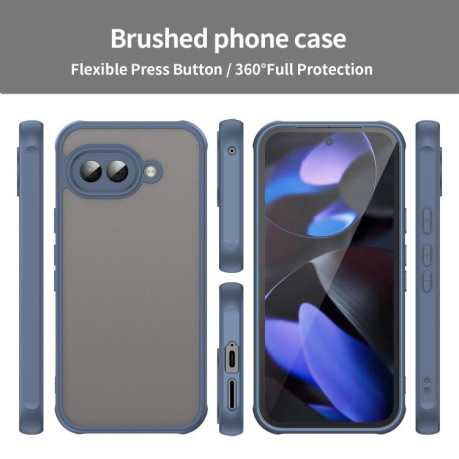 Чохол Fan Dun Series TPU Hybrid PC Frosted на Google Pixel 9a - синій